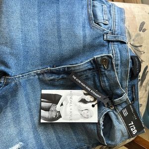 Kendall and Kylie popular icon high rise straight  jeans